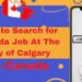 How to Search for Canada Job At The City of Calgary