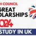 UK GREAT Scholarship 2024 by UK Government & British Council